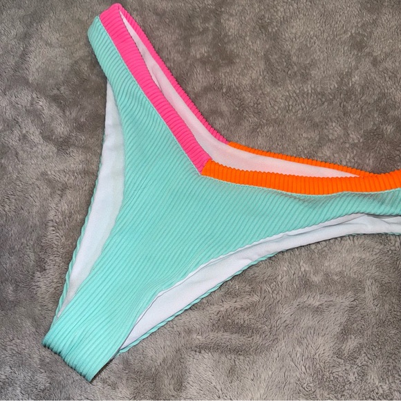 Vibrant Ribbed Bikini Bottom - Picture 2 of 4